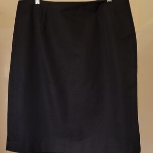 NWOT TALBOTS WOMENS BLACK STRAIGHT KNEE LENGTH SKIRT 16W